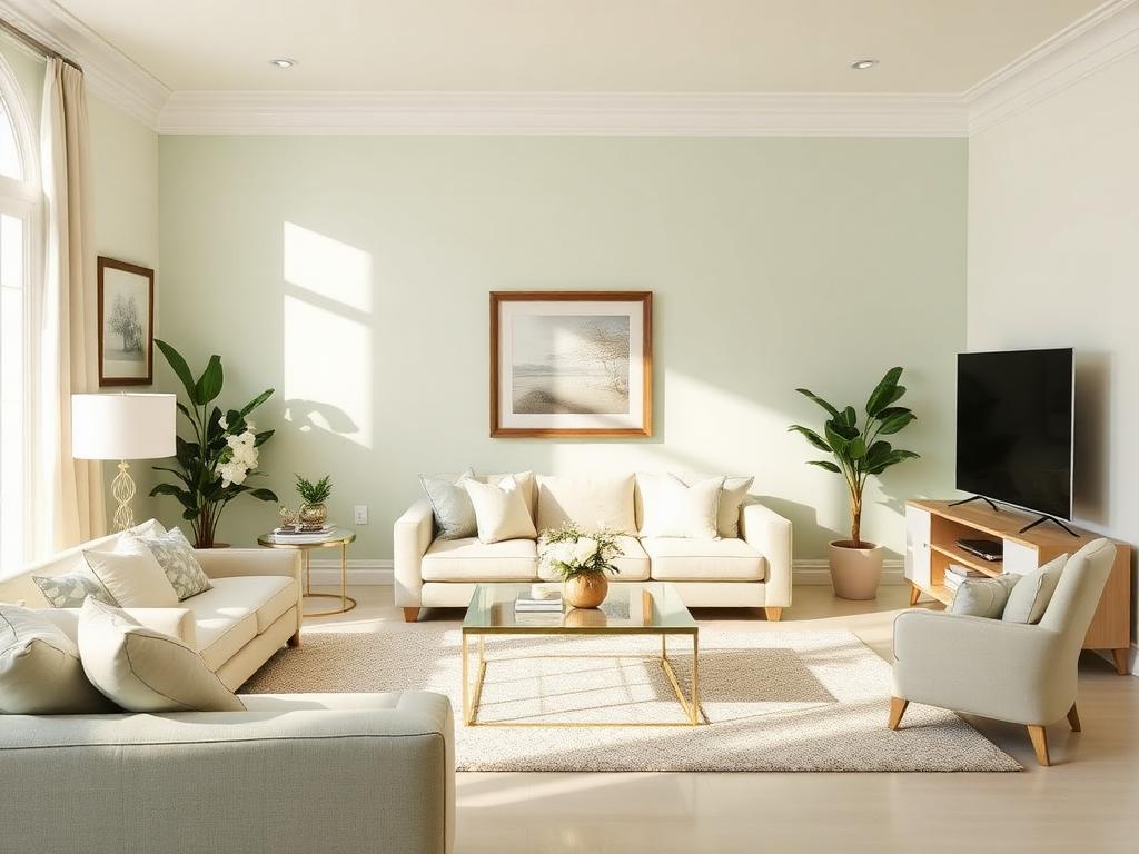 Living room after Brilla Home professional cleaning