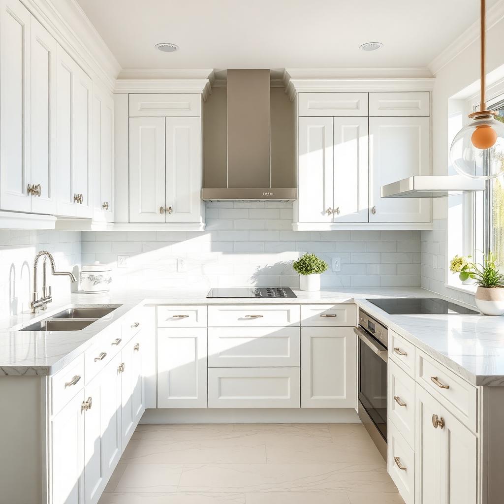 Bright sparkling clean kitchen