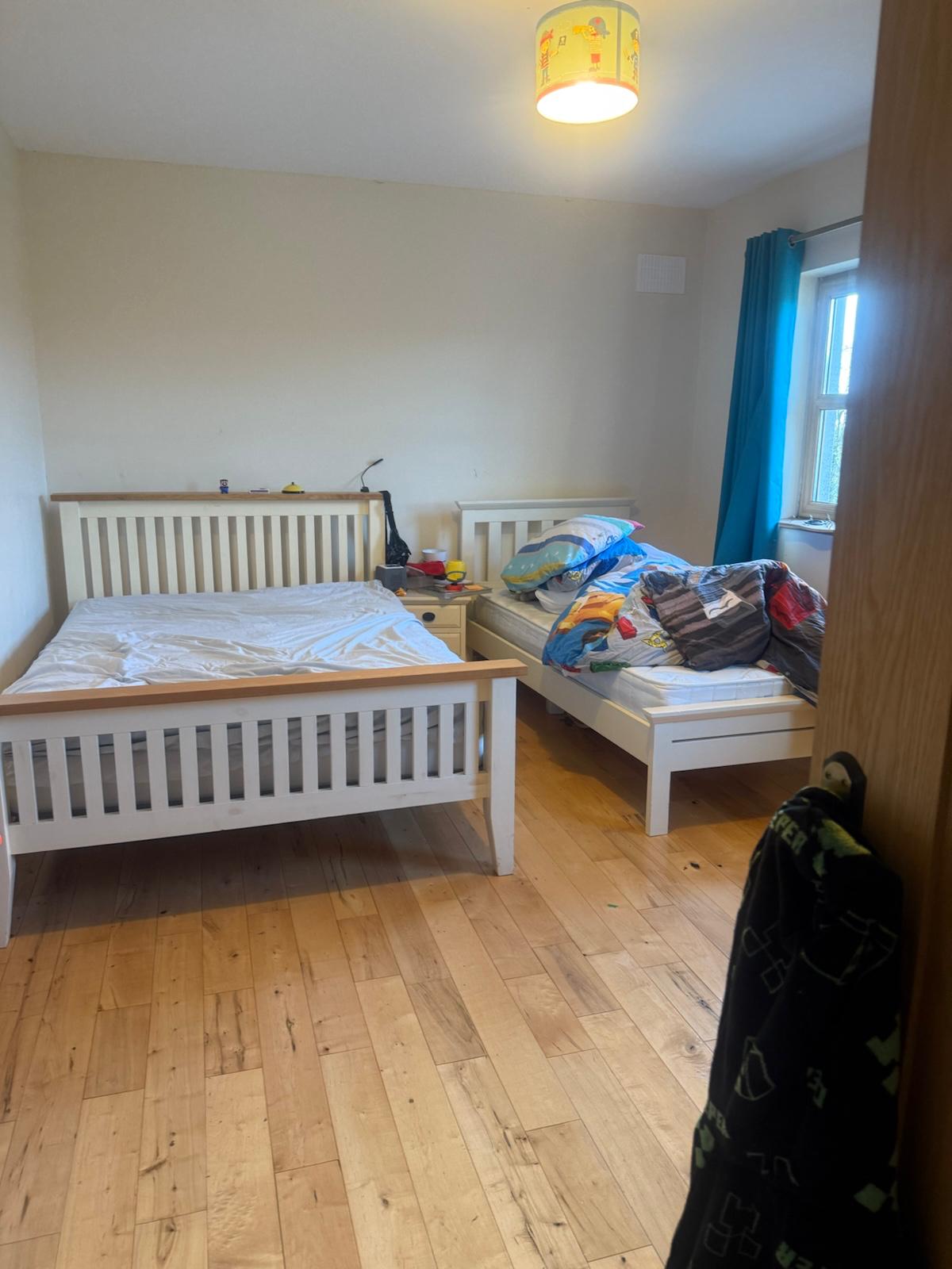 Bedroom reset, top to bottom — before Brilla Home cleaning